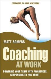 Cover of Coaching at work by Matt Somers