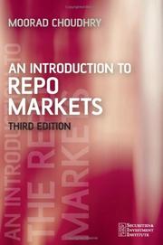 Cover of An Introduction to Repo Markets (Securities Institute) by Moorad Choudhry