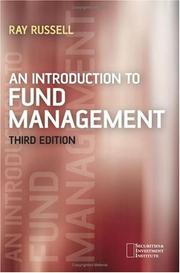 Front cover of An Introduction to Fund Management (Securities Institute) by Ray Russell