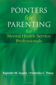 Front cover of Pointers for parenting for mental health service professionals by Rajinder M. Gupta