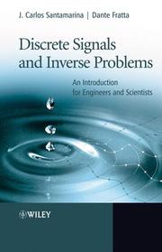 Front cover of Discrete signals and inverse problems by J. C. Santamarina