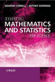 Cover of Essential mathematics and statistics for science by Graham Currell