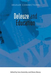 Cover of Deleuze and Education by Inna Semetsky