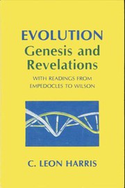 Front cover of Evolution, genesis and revelations, with readings from Empedocles to Wilson by C. Leon Harris