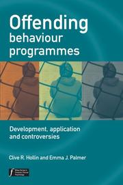 Cover of Offending Behaviour Programmes by Emma J. Palmer
