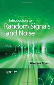 Front cover of Introduction to Random Signals and Noise by Wim C. Van Etten