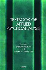 Front cover of Textbook of Applied Psychoanalysis by Salman Akhtar