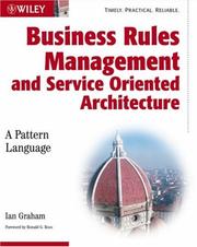 Cover of Business Rules Management and Service Oriented Architecture by Ian Graham (programmer)