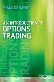 Front cover of An Introduction to Options Trading (Securities Institute) by Frans de Weert