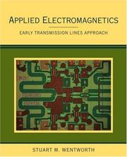 Cover of Applied Electromagnetics by Stuart M. Wentworth