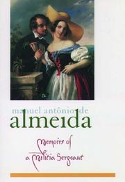 Front cover of Memórias de um Sargento de Milícias by Manuel Antônio de Almeida