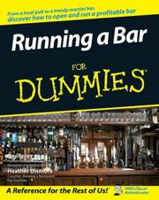 Front cover of Running a Bar For Dummies (For Dummies (Business & Personal Finance)) by Ray Foley