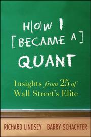 Cover of How I became a quant by Barry Schachter