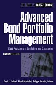 Front cover of Advanced Bond Portfolio Management by Frank J. Fabozzi