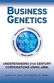 Cover of Business genetics by Cedric G. Tyler