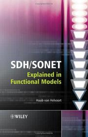 Cover of SDH/SONET Explained in Functional Models by Huub van Helvoort