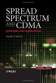 Cover of Spread spectrum and CDMA by Valery P. Ipatov