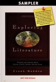 Cover of Exploring Literature -- Fourth Edition by Frank Madden