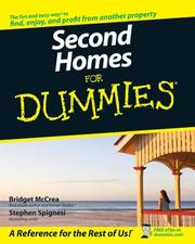 Cover of Second homes for dummies by Bridget McCrea