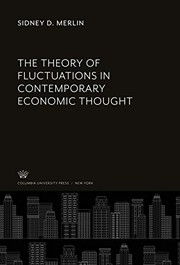 Front cover of The theory of fluctuations in contemporary economic thought by Sidney D. Merlin