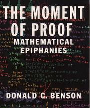 Front cover of The Moment of Proof by Donald C. Benson