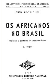 Front cover of Os africanos no Brasil by Raymundo Nina Rodrigues