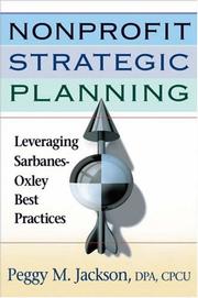 Front cover of Nonprofit Strategic Planning by Peggy M. Jackson