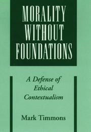 Cover of Morality without Foundations by Mark Timmons