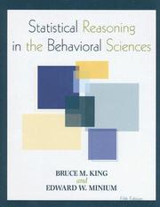 Cover of Statistical reasoning in the behavioral sciences by Bruce M. King