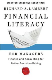 Cover of Financial Literacy for Managers by Richard A. Lambert