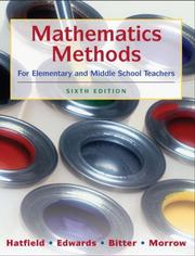 Cover of Mathematics methods for elementary and middle school teachers by Mary M. Hatfield