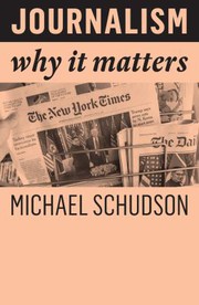 Cover of Journalism by Michael Schudson