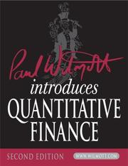 Front cover of Paul Wilmott Introduces Quantitative Finance by Paul Wilmott