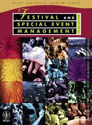 Front cover of Festival and special event management by Johnny Allen