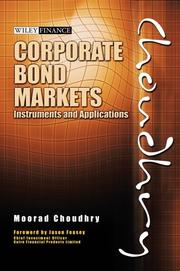 Front cover of Corporate Bond Markets by Moorad Choudhry