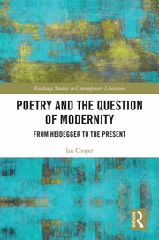 Front cover of Poetry and the Question of Modernity by Ian Cooper