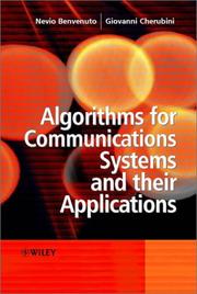 Cover of Algorithms for communications systems and their applications by Nevio Benvenuto