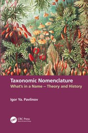 Cover of Taxonomic Nomenclature by I. IA Pavlinov