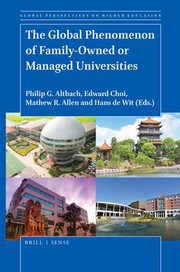 Cover of Global Phenomenon of Family-Owned or Managed Universities by Philip G. Altbach