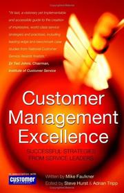Cover of Customer management excellence by Mike Faulkner
