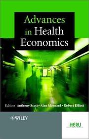 Front cover of Advances in health economics by Alan Maynard