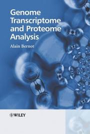 Cover of Genome transcriptome and proteome analysis by Alain Bernot