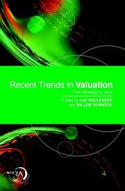 Cover of Recent trends in valuation by Luc Keuleneer