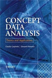 Cover of Concept data analysis by Claudio Carpineto