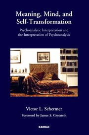Front cover of Meaning, Mind, and Self-Transformation by Victor L. Schermer