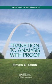 Cover of Transition to Analysis with Proof by Steven Krantz