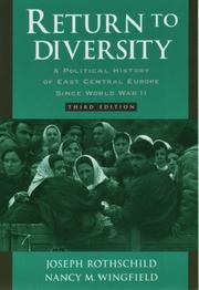 Cover of Return to diversity by Joseph Rothschild