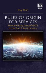 Front cover of Rules of Origin for Services by Duy Dinh