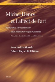 Front cover of Michel Henry et l'affect de l'art by Adnen Jdey