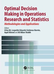 Front cover of Optimal Decision Making in Operations Research and Statistics by Irfan Ali